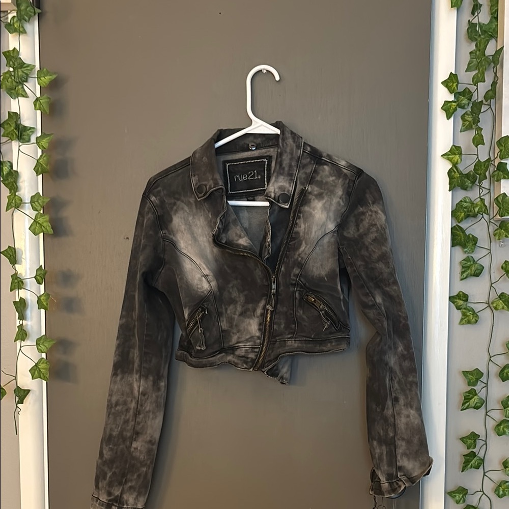 Rue21 Black Leather Jacket Sleek Durable Stylish